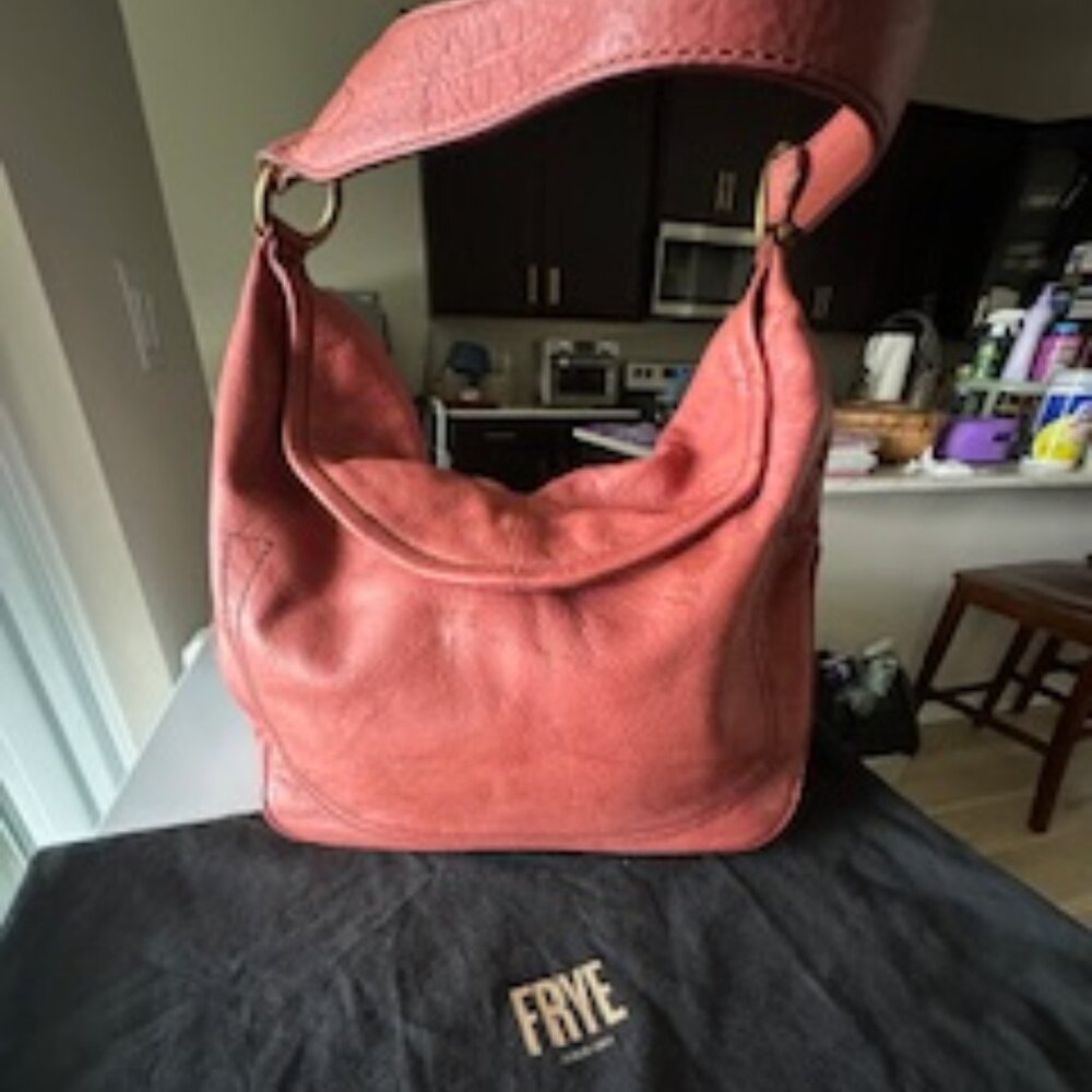 Frye Campus Rivet Hobo (Burnt Red)